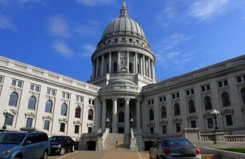 Wisconsin State Capitol Where Government Agencies Are Served Legal Process